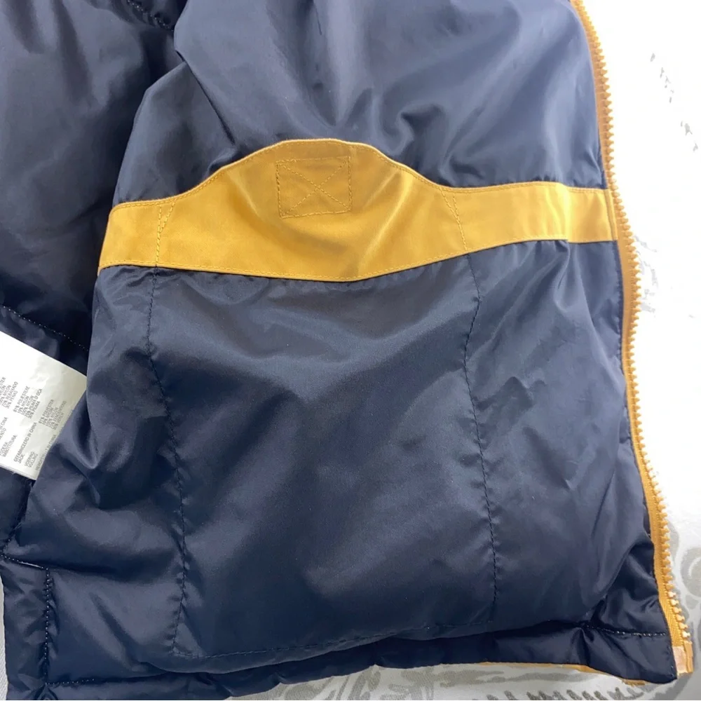 Vintage Timberland Vest WeatherGear‎ Men Tan Duck Down Camping Outdoor